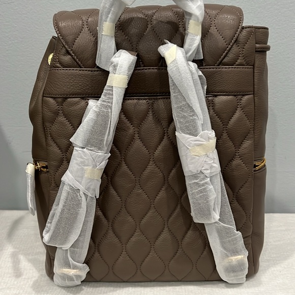 Vera Bradley Quilted Amy Backpack Black Genuine Leather - Picture 10 of 14